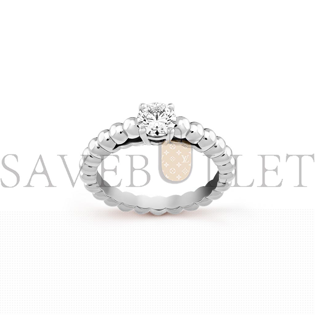 V*N CL*F arpels perlÉe solitaire 0.50 ct evvs2 - white gold  vcaro1vp00